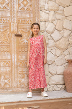 Pink Printed Kids Jump Suit - SanskrutiHomes