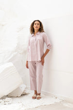Light Pink Solid Print Co-ords for Women - SanskrutiHomes