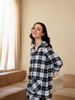 Brown Flower Printed Cotton Co-ords Set - SanskrutiHomes