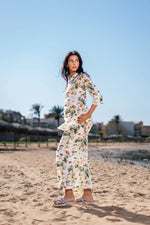 Floral Printed Night Suit Set for Women - SanskrutiHomes