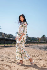 Floral Printed Night Suit Set for Women - SanskrutiHomes
