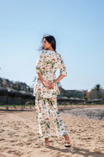 Floral Printed Night Suit Set for Women - SanskrutiHomes