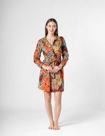 Multicolor V-Neck Dress for Women - SanskrutiHomes