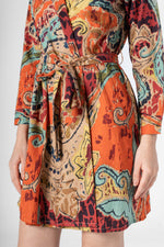 Multicolor V-Neck Dress for Women - SanskrutiHomes