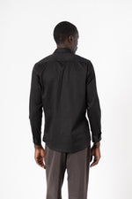 Black Solid Print Full Sleeve Shirt - SanskrutiHomes