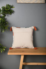 Multicolor Chacks Design Truffted Cushion Cover - SanskrutiHomes