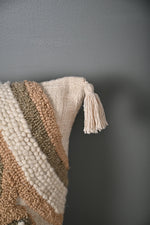Beige Color Truffted Cotton Cushion Cover - SanskrutiHomes