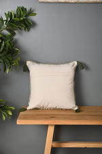 Green Truffted Cactus Design Cushion Cover - SanskrutiHomes