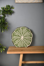 Green Round Shape Truffted Cotton Cushion Cover - SanskrutiHomes