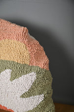 Multicolor Half Round Truffted Cotton Cushion Cover - SanskrutiHomes