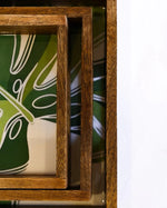 PRINTED RECTANGLE TRAY SET OF 3 - SanskrutiHomes