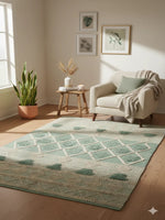 Hand-weaved 100% Cotton Multi-color Rug - SanskrutiHomes