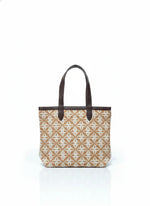 Orange Geometric Print Cotton Tote Bag for Women - SanskrutiHomes