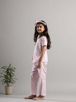 Pink Check Printed Cotton Co-ords Set - SanskrutiHomes