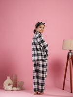 Checked Printed Winter Night Suit for Kids - SanskrutiHomes