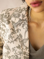 Women Cotton A-Line Maxi Dress With Jacket - SanskrutiHomes