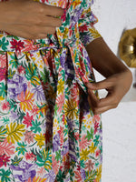 Multi-color floral Pure Cotton Jumpsuit - SanskrutiHomes