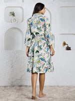 Liberty Cotton Night Dress - SanskrutiHomes