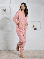 POLKA DOT print Cotton Night SUIT - SanskrutiHomes