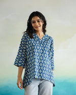 Printed Cotton Loose Fit Top - SanskrutiHomes