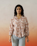 Flower Cotton Printed Top for Women - SanskrutiHomes