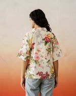 Flower Printed Cotton Top for Women - SanskrutiHomes