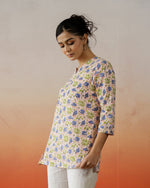 Floral Printed Cotton Top for Women - SanskrutiHomes