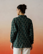 Green Solid Print Cotton Top for Women - SanskrutiHomes