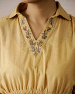 Solid Cotton Embroidered Top - SanskrutiHomes