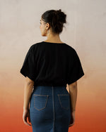 Black Crop Top for Women - SanskrutiHomes