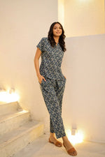 Spruce Printed Pure Cotton Night suit - SanskrutiHomes