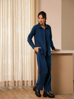 Blue CORDUROY Co-ord Set - SanskrutiHomes