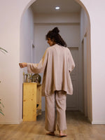 Set of 3 Cotton GAUZE Night Suit Set - SanskrutiHomes