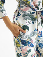 WHITE BOTANICAL Printed Cotton Co-ord Set - SanskrutiHomes