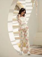 Off White Geometric Print Co-ords Set - SanskrutiHomes