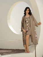 Cotton Floral Printed V-Neck Dress - SanskrutiHomes