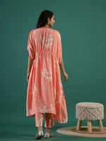 Floral Printed Cotton Kaftan coord Set Women - SanskrutiHomes