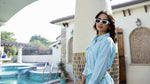 Ice blue cotton Jumpsuit - SanskrutiHomes