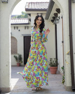 Green skirt co-ord set - SanskrutiHomes
