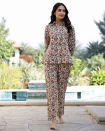 Boroque Floral Night suits - SanskrutiHomes