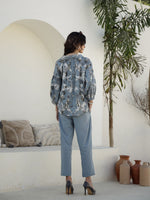 Grey Animal Print Cotton Co-ords Set - SanskrutiHomes