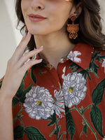 Printed Top With Trousers Co-Ords - SanskrutiHomes