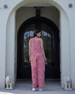 TIGER Printed red sleeveless Jumpsuit - SanskrutiHomes