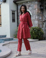 BERRY HEART Cotton Valentine Night Suit 4 PC Set - SanskrutiHomes