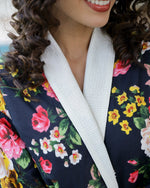 Cotton Multi Colour Towel Bath Robe - SanskrutiHomes