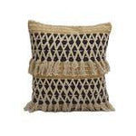 Tassle Hand-made Set of Two Cotton Cushion Covers - SanskrutiHomes