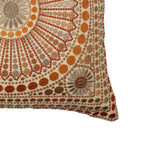 Multi-color Embroidered Cotton Cushion Cover - SanskrutiHomes