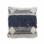Hand-made Cotton Blue Cushion Cover - SanskrutiHomes