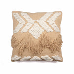 Hand-made Cotton Beige Cushion Cover - SanskrutiHomes