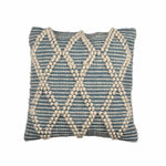 Hand-made Cotton Teal Cushion Cover - SanskrutiHomes